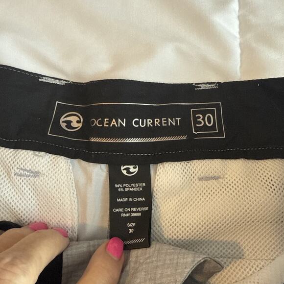 Ocean Current Men's Cargo Board Hybrid Shorts Lightweight /Stretch Blue Size 30 - Picture 5 of 9